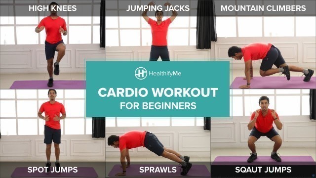 'CARDIO WORKOUT FOR BEGINNERS From Home In 10 Minutes | Lockdown Workout No Equipment | HealthifyMe'