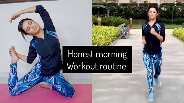 'Insight to my honest morning workout routine | weight loss drink | avneet kaur | fitnessWithAK'