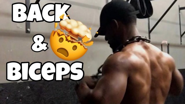 'CRUSHING BACK & BICEPS WORKOUT! #Workout #Fitness #Back #Biceps'