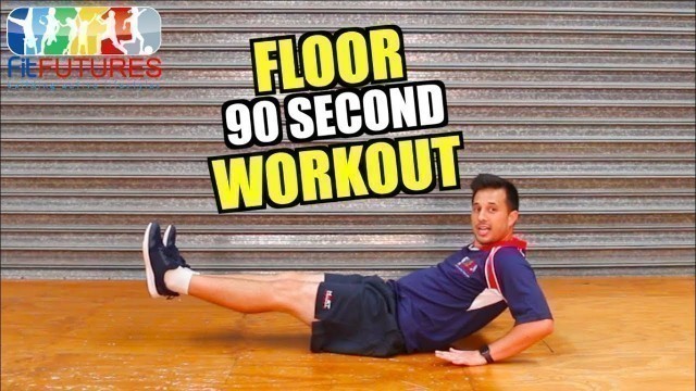 'Level 1 - 90 Second Floor Workout (Sit Ups, Plank) | Kids Fitness At Home | Fit Futures'
