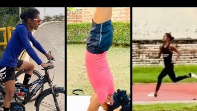 'Indian Sprinter Hima Das training session during lockdown |Indian athletes workout |Celebrity Mirror'