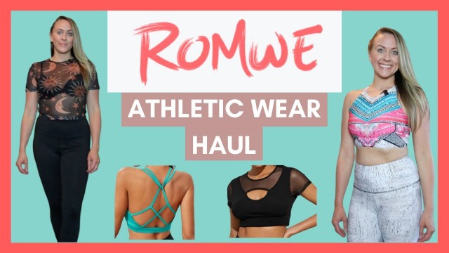 'ROMWE HAUL - Super Affordable Fitness & Athletic Clothing Review 2020'