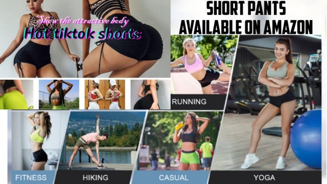 'Workout Shorts for Women High Waist Athletic Workout Running Short with Pockets Available On Amazon'