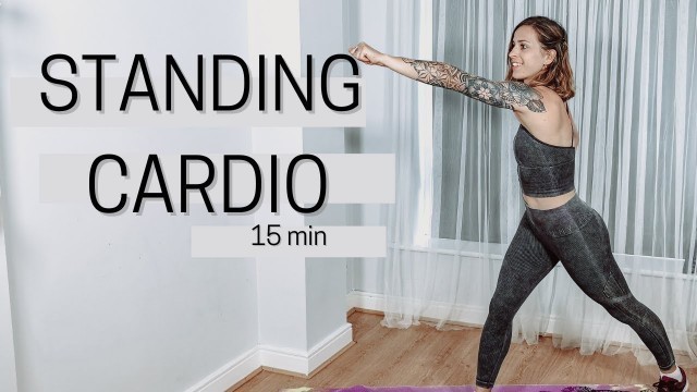 '15 min STANDING CARDIO Workout  | NO equipment | Beginners Friendly'