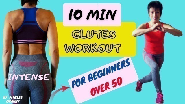 '10 MIN GLUTES workout - how to keep feminine proportions after 50 (No equipment)'