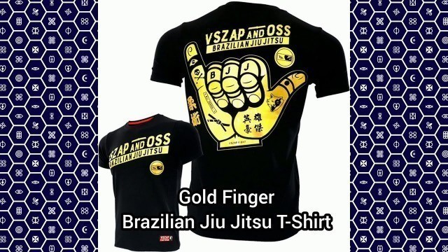 'Gold Finger Brazilian Jiu Jitsu Athletic Fit T-Shirt - VSZap 007'