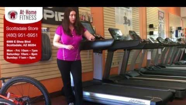'Life Fitness Platinum Club Treadmill SE3HD Console - AtHomeFitness.com Scottsdale Arizona'