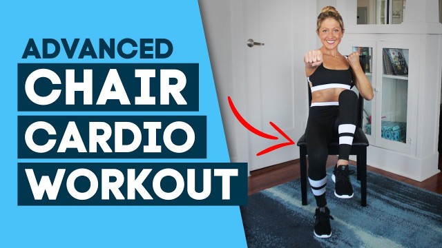 'HIIT Workout / Chair Cardio Workout - Chair Exercises (Advanced). PLT Active Collaboration!'