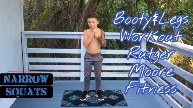 'Rutger Moore Fitness Booty&Legs workout #strongkids #flexfriday #gluteexercises #kidsfitness'