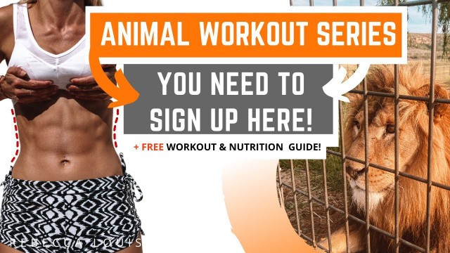 'FREE 30 day Workout & Nutrition Guide - BIG CAT Animal Series! SIGN UP HERE'