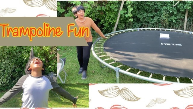 'JUMPING ON MY NEW TRAMPOLINE!! | Unboxing | Be Fit #withAarav #METIS #Trampoline #kidsfitness #fun'