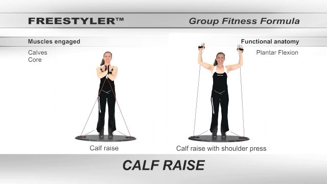 'Group fitness formula - Strength (Calf raise)'