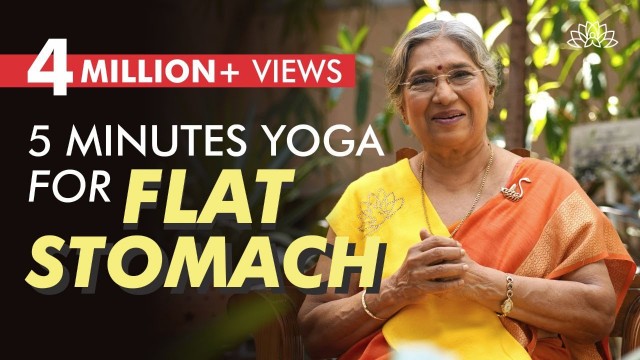 'Health & Fitness || 5 Minute Yoga for Flat Stomach'