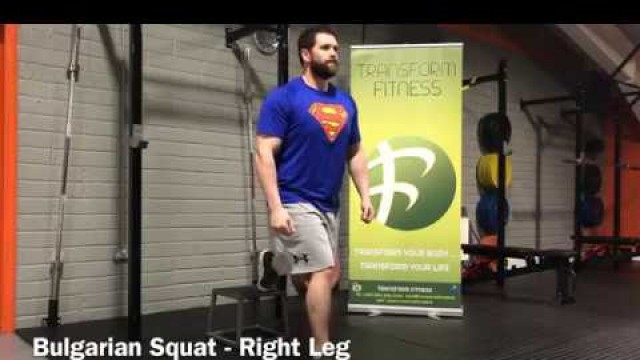 'Transform Fitness - TFL and TFL+ Exercise:  Bulgarian Squats'