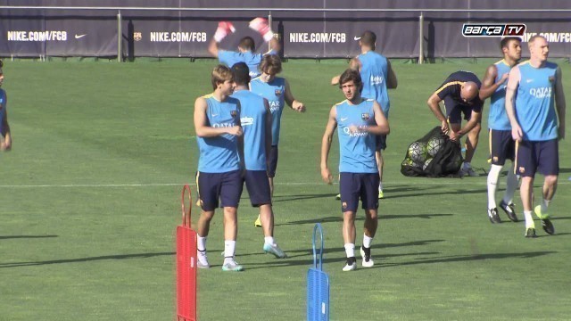 'FC Barcelona training session: First day of pre-season'