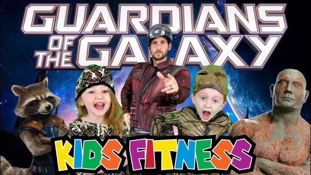 'GUARDIANS OF THE GALAXY! Kids Workout! A Virtual Fitness PE Fun Workout Video Game and Brain Break!'