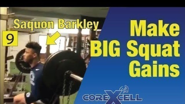 'Saquon Barkley - Squat Workout Used for BIG Strength Gains - Ep9'