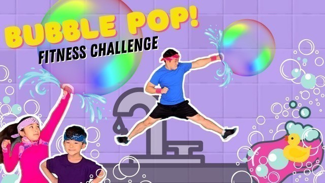 'Bubble Pop VIDEOGAME Workout! | Bobo PE | Fitness Challenge'