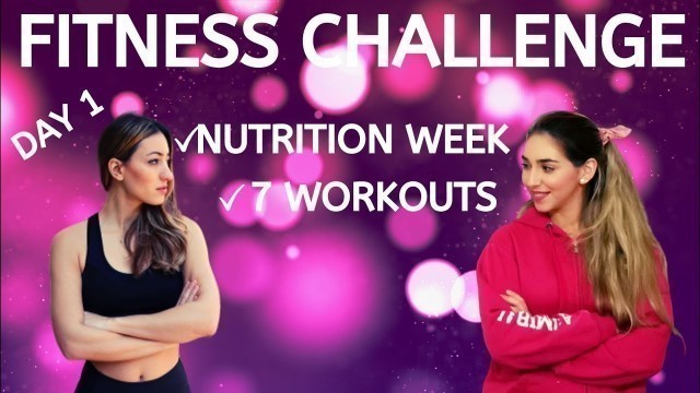 'Fitness & Nutrition Challenge Day 1 Ft. Afroditi Petrinoli ||Violetta Louloudia!'