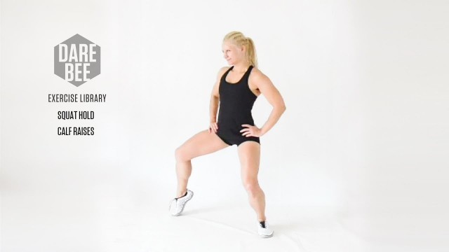 'Exercise Library: Squat Hold Calf Raises'