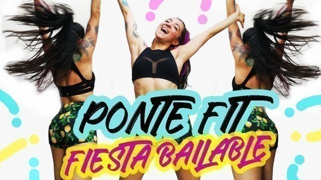 'BAILE EN CASA: MÚSICA DE FIESTA LATINA quema calorias bailando- Zumba Fitness- Natalia Vanq'
