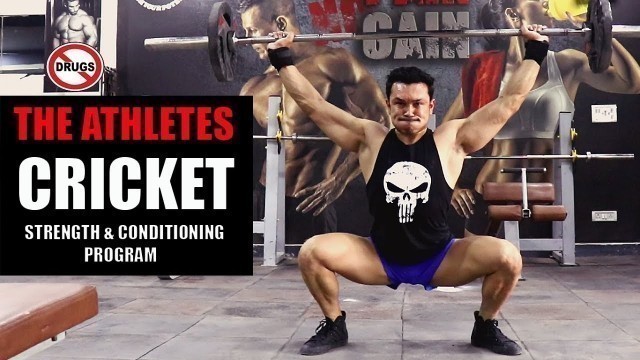 'THE ATHLETES- CRICKET |Complete Strength & Conditioning Workout Program| [FREE]'