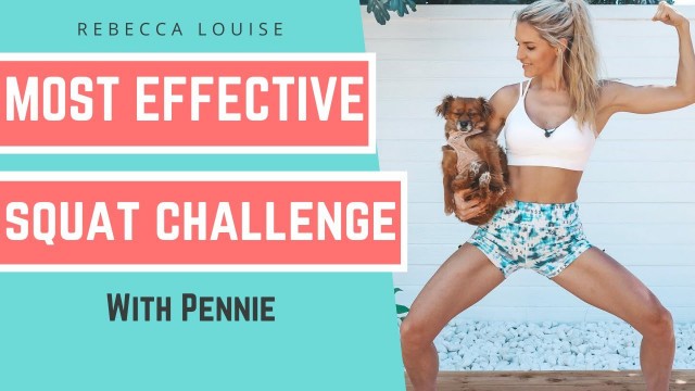 'The Most EFFECTIVE Squat Challenge: Workout For BUTT LIFT! | Rebecca Louise'