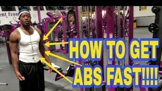 'HOW TO GET ABS FAST UPPER LOWER AB WORKOUT'