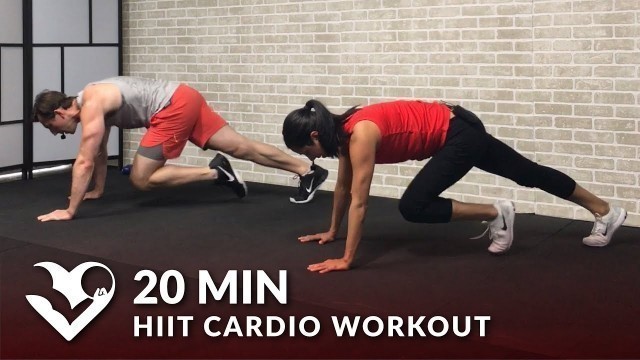 '20 Minute HIIT Cardio Workout for Women & Men at Home - High Intensity 20 Min Cardio Workouts'