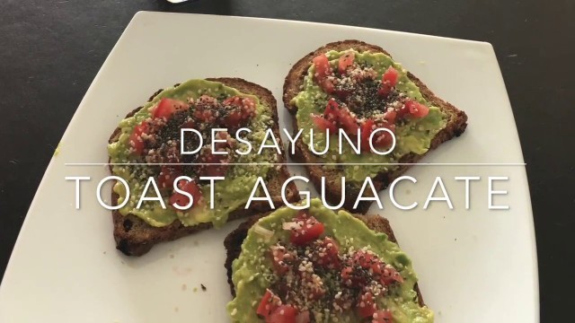 'Toast Aguacate, Desayuno Vegano y Fit'
