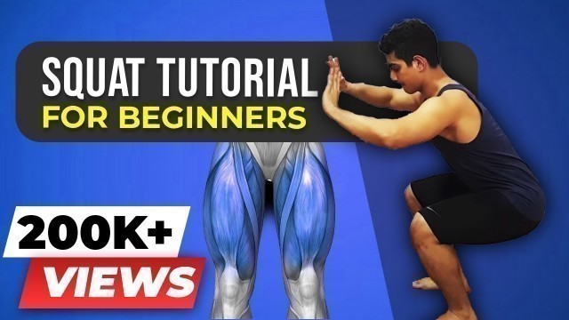 'How To Squat For Beginners - FREE AND WEIGHTED | BeerBiceps Workout'