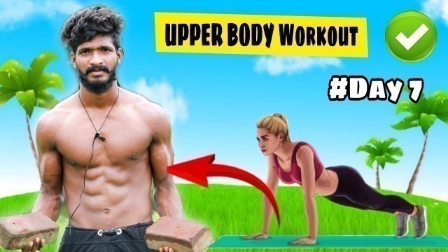 'Day 7  Intense Full Upper body workout at home | pro Tamilan Fitness |'