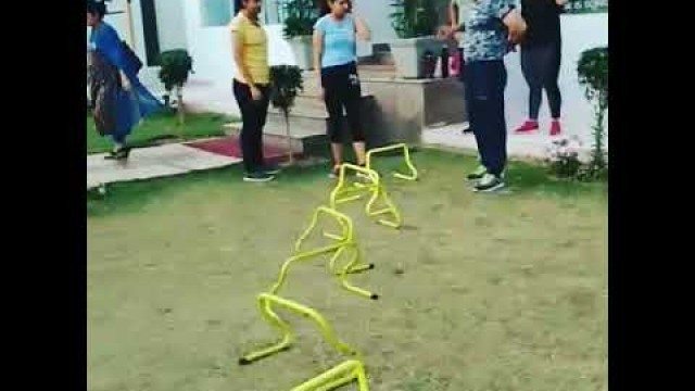 'Out door hurdle training at transform fitness channi himmat, Jammu'
