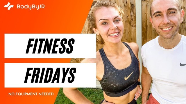 '30 Minute HIIT & ABS WORKOUT | Workout 19 | No Equipment | April Fitness Challenge | BodyByJR TV'