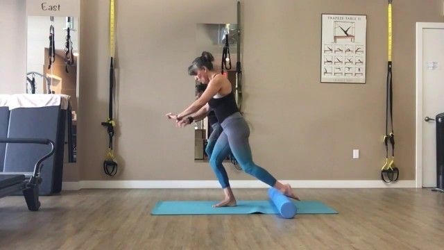 'Athletic Foam Roller Mat Pilates Combo with Trainer Fiona Hermanutz'