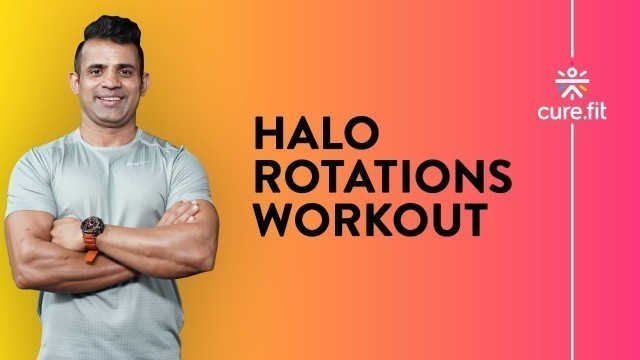 'Halo Rotations With Bumper Plates by Cult Fit | Shoulder Rotations | Home Workout |Cult Fit|CureFit'