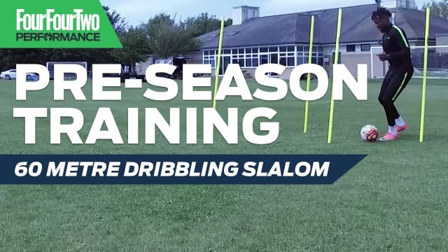'Pre-season training | Week 4 | 60 metre dribbling slalom drill'