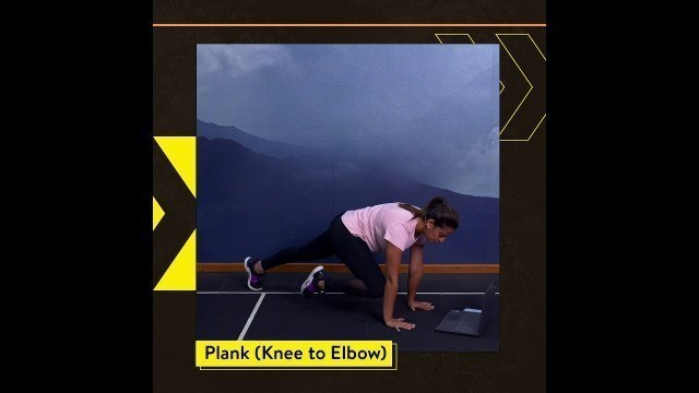 'How To Do Plank Knee To Elbow | Cult Fit | Cure Fit #Shorts'