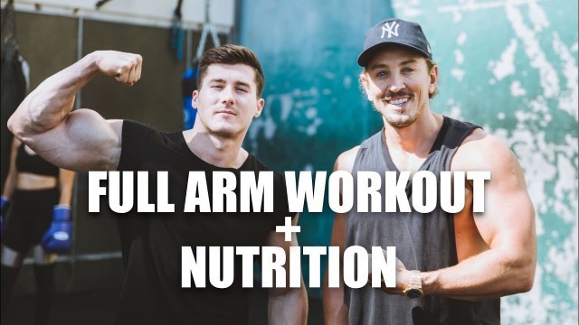 'Full Arm Workout & Vegan Nutrition Tips | Vegan bodybuilding | Nimai Delgado & Simon Hill'