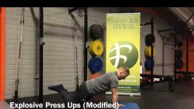 'Transform Fitness - TFL and TFL+ Exercise:  Explosive Press Ups Variations'