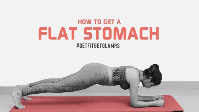 '7 Exercises To Get A Flat Stomach | No Equipment At-Home Workouts | Glamrs'