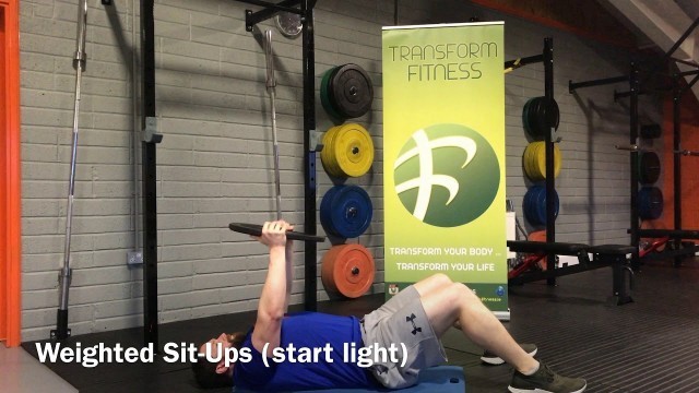 'Transform Fitness - TFL and TFL+ Exercise:  Weighted Sit Ups'
