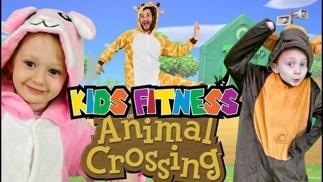 'ANIMAL CROSSING! Kids Workout, Fitness, PE! Real-Life VIDEO GAME! FUN Kids Workout Video, Level Up!'