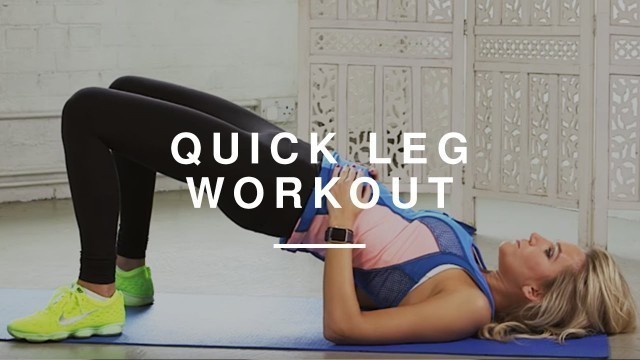 'Quick Leg Workout | Fitness On Toast | Wild Dish'