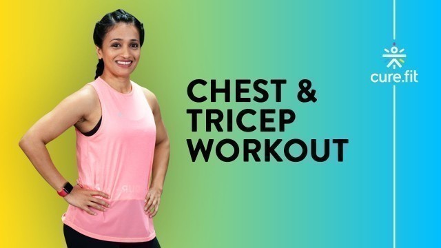 'Chest & Tricep Workout by Cult Fit | HRX Workout | At Home Workout | Cult Fit | CureFit'