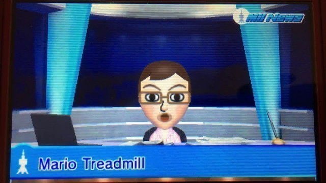 'Tomodachi Life - Mii News - Mario the Treadmill'