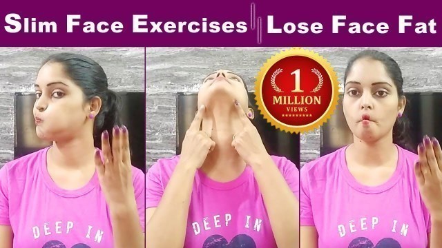 'How to Lose Face FAT In Telugu||Get Slim Face In 1 Week||Face Fat Exercises In Telugu||FACE FAT TIPS'