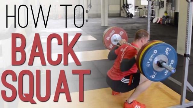 'How to BACK SQUAT: How to Barbell Back Squat properly - exercise demo with perfect technique'