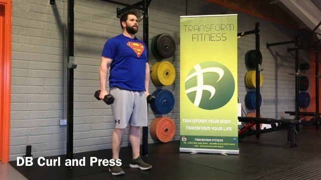 'Transform Fitness - TFL and TFL+ Exercise: DB Curl and Press'