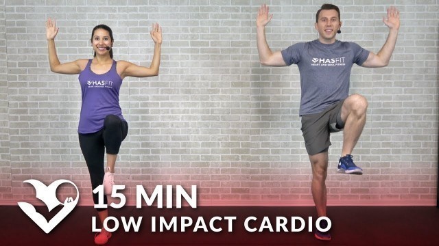 '15 Minute Low Impact Cardio Workout for Beginners - Quiet 15 Min Standing Workout with No Jumping'